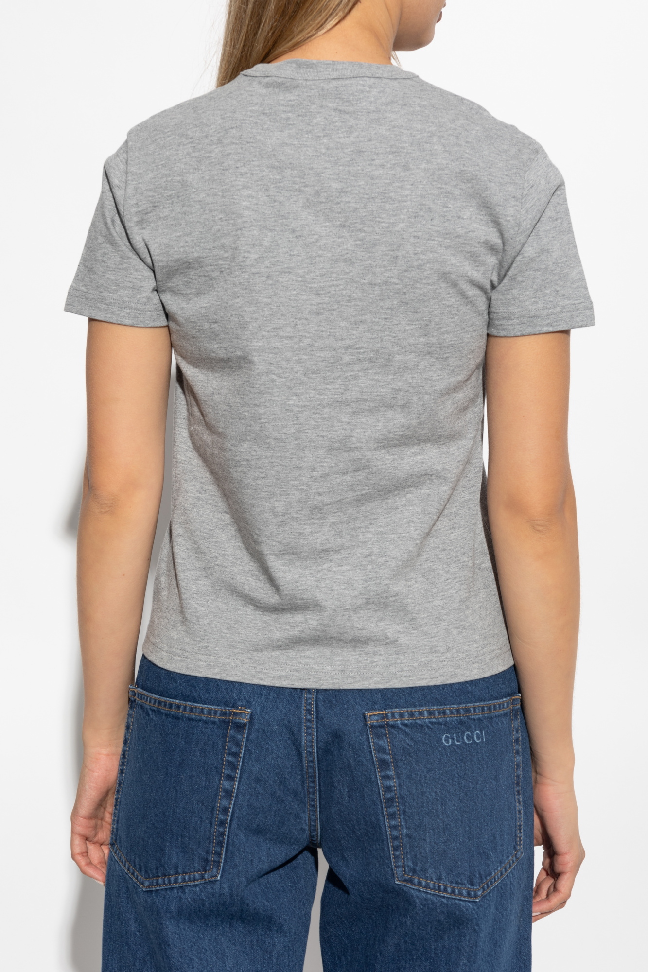 【GUCCI】グッチ Short Sleeve T-Shirt グレー Gucci logo-print T-shirt | Grey | FARFETCH